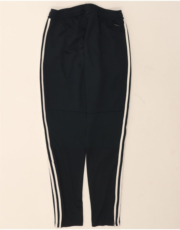 Męskie spodnie dresowe Adidas Real Madryt, małe, czarne, poliestrowe
