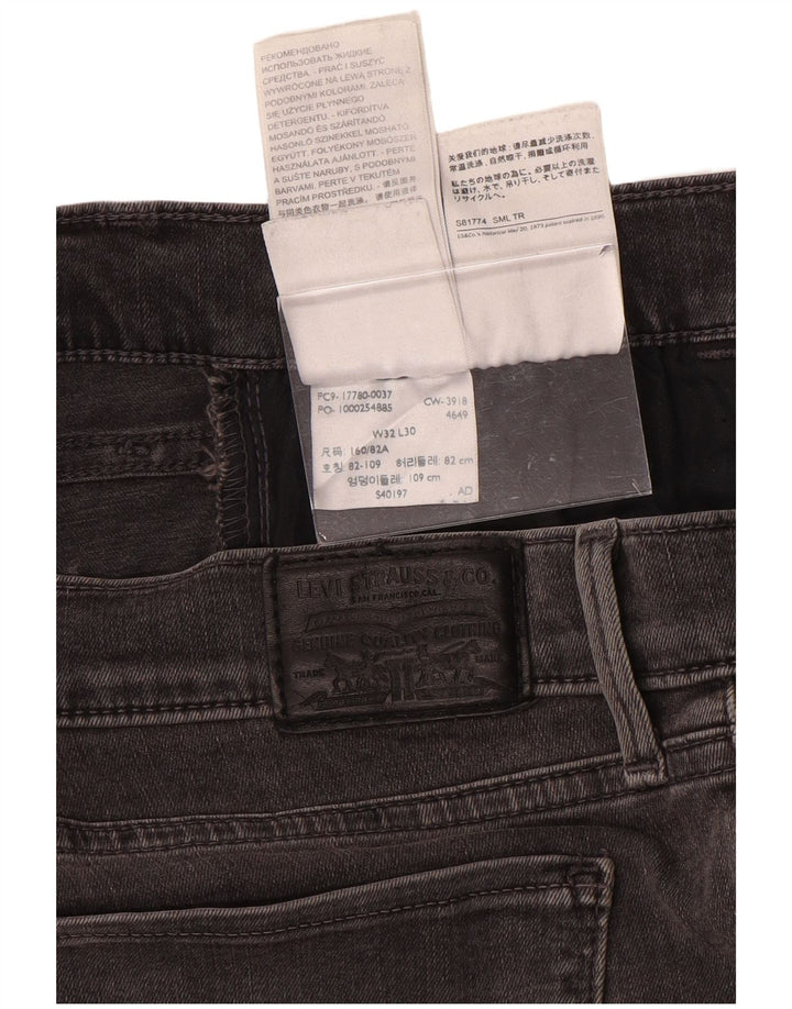 Damskie jeansy LEVI'S 710 Super Skinny W32 L30 Szara bawełna