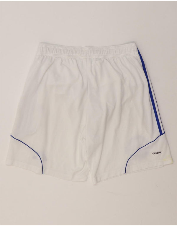 Męskie spodenki sportowe Adidas Climalite Graphic, duże, białe, poliestrowe