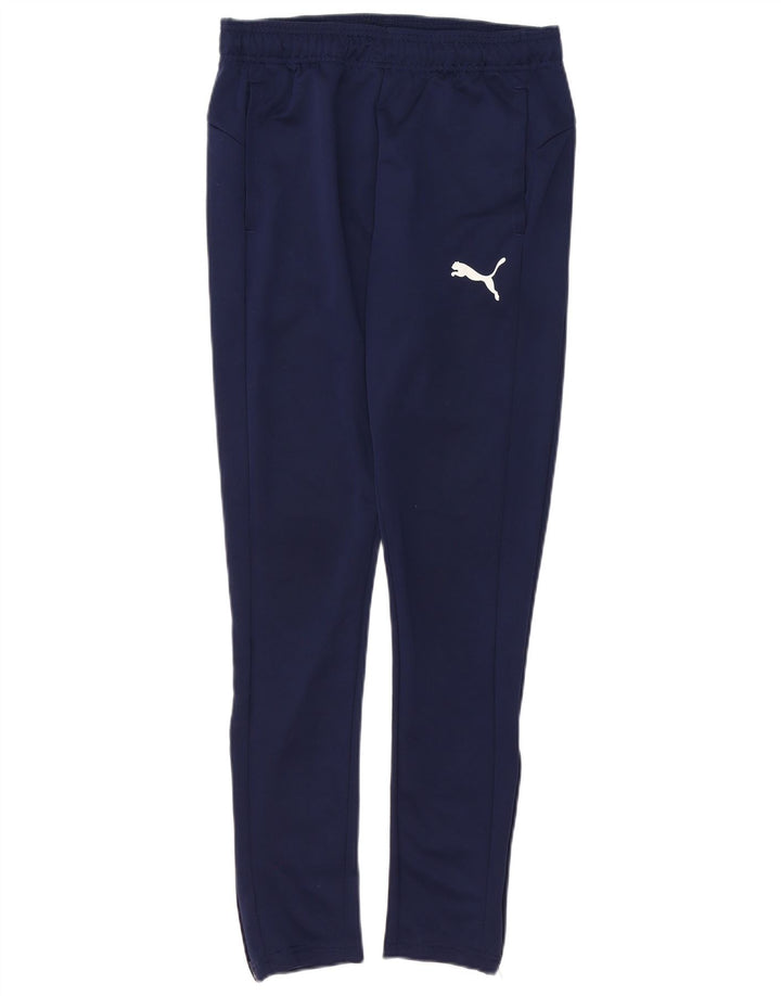 PUMA Mens Slim Tracksuit Trousers Small  Navy Blue