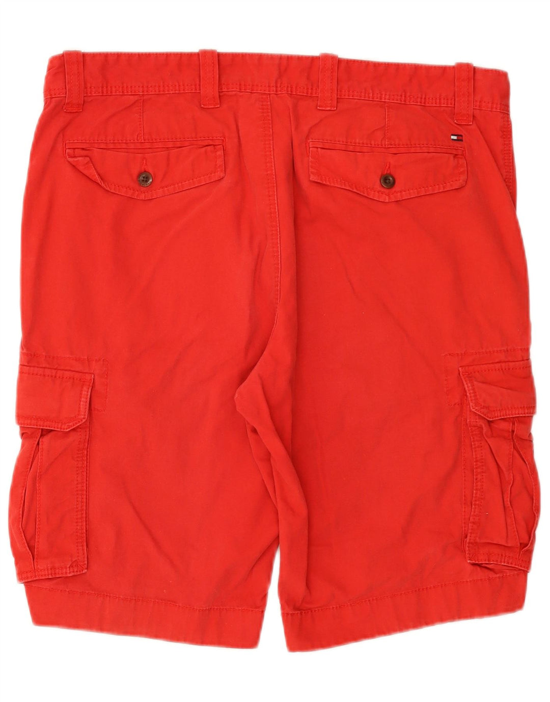 Męskie spodenki cargo TOMMY HILFIGER W36, duże, czerwone, bawełniane