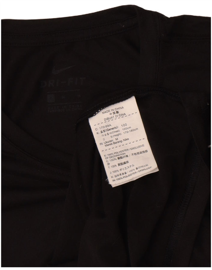 Męska koszulka Nike Dri Fit Top, średni czarny poliester