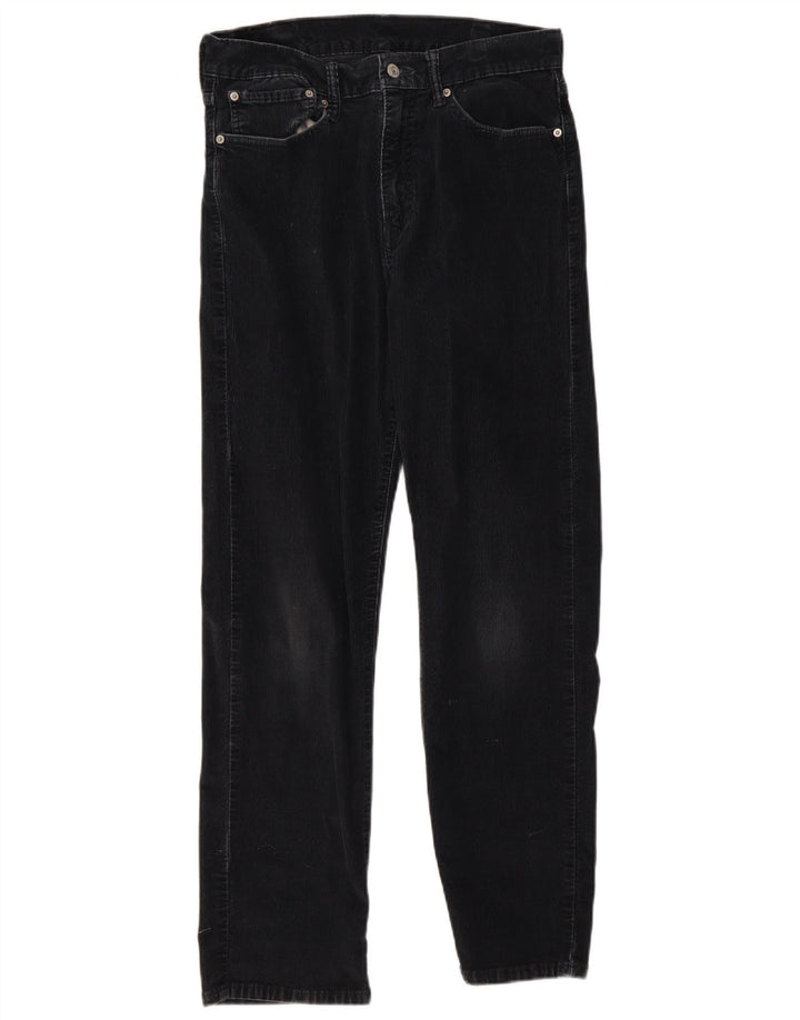 Męskie spodnie sztruksowe LEVI'S 751 Straight W34 L32 Granatowa bawełna