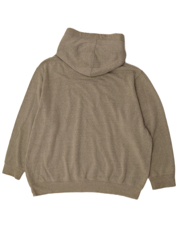 Męski sweter z kapturem Jack & Jones z grafiką i luźnym krojem, 2XL, bawełna w kolorze khaki z plamkami