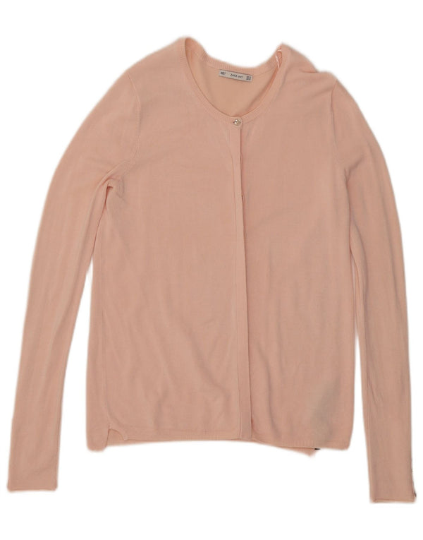 Sweter damski Zara UK 12 Średni różowy wiskoza