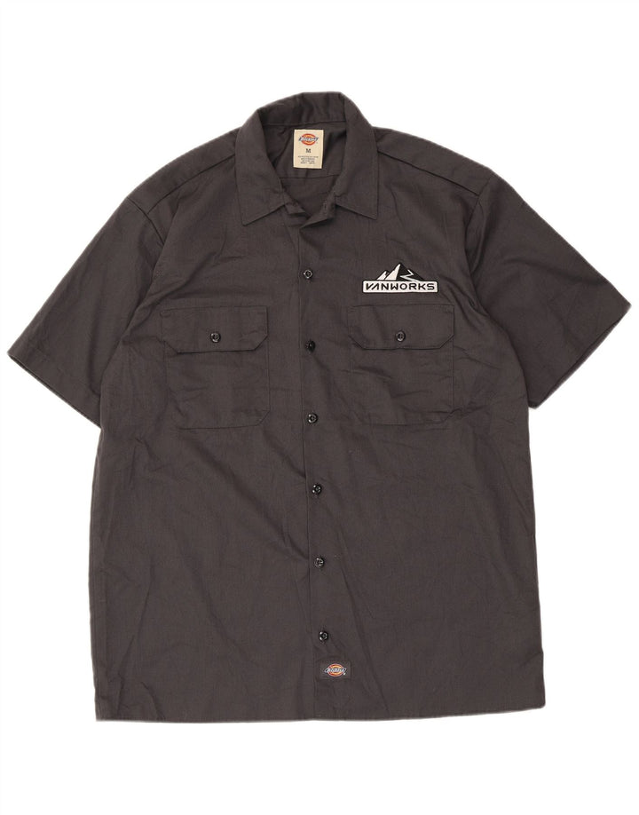 Męska graficzna koszula z krótkim rękawem Dickies, średnioszary poliester