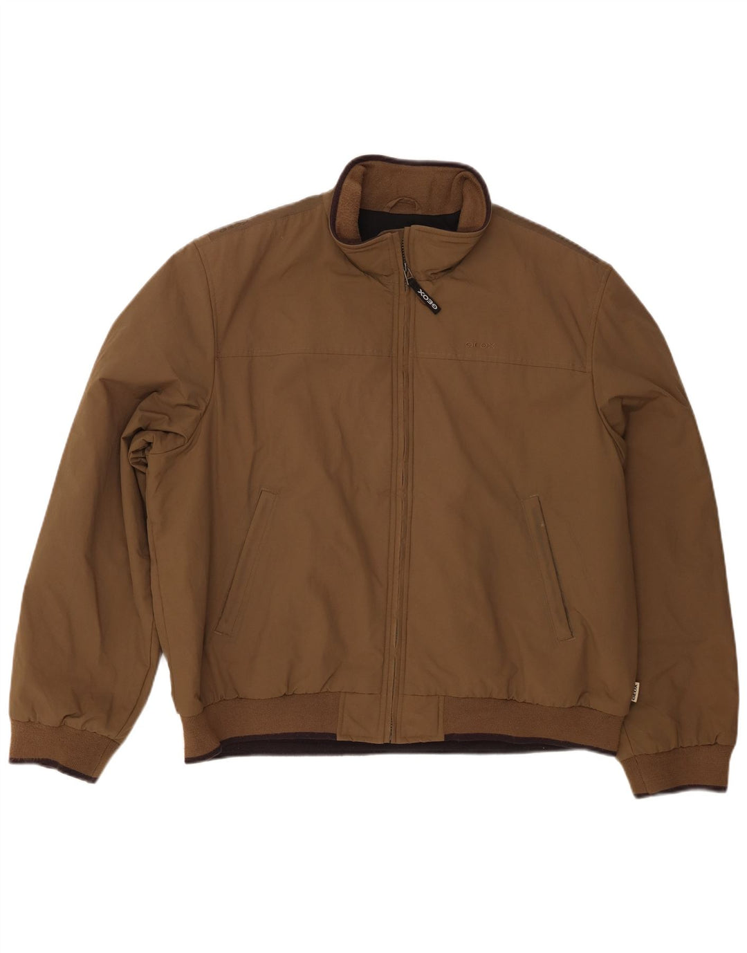 Męska kurtka bomberka Geox Respira UK 48 4XL Brązowy nylon