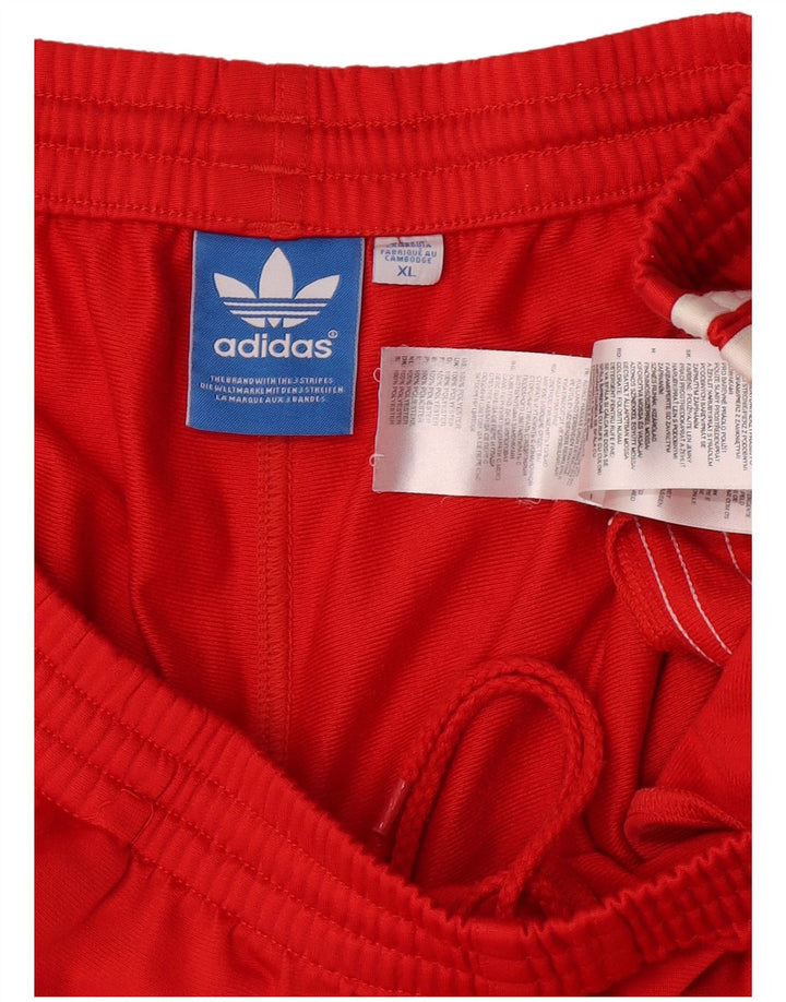 Męskie spodenki sportowe Adidas XL, czerwone, poliestrowe