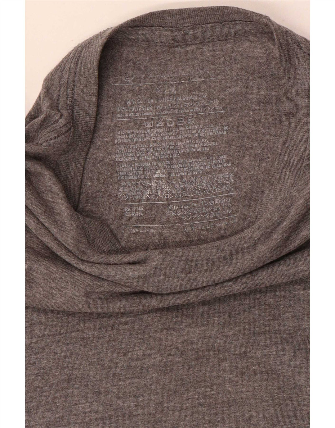 Męska koszulka z grafiką Volcom, mała, szara, bawełniana