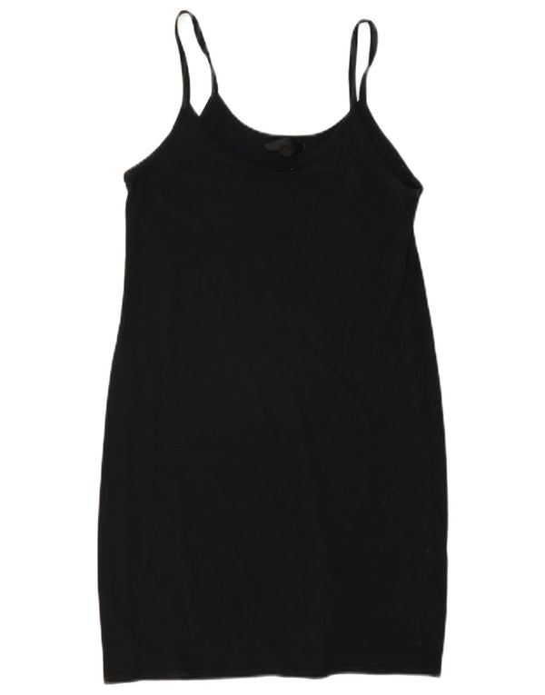 Damska sukienka na ramiączkach Topshop UK 10, mała, czarna, bawełniana