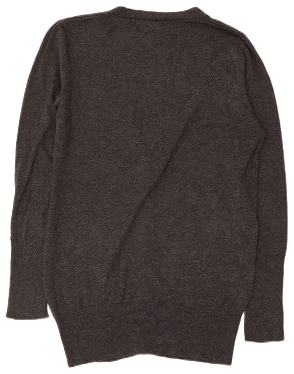 Sweter damski Zara Cardigan UK 14, duży, szary, sztuczny jedwab