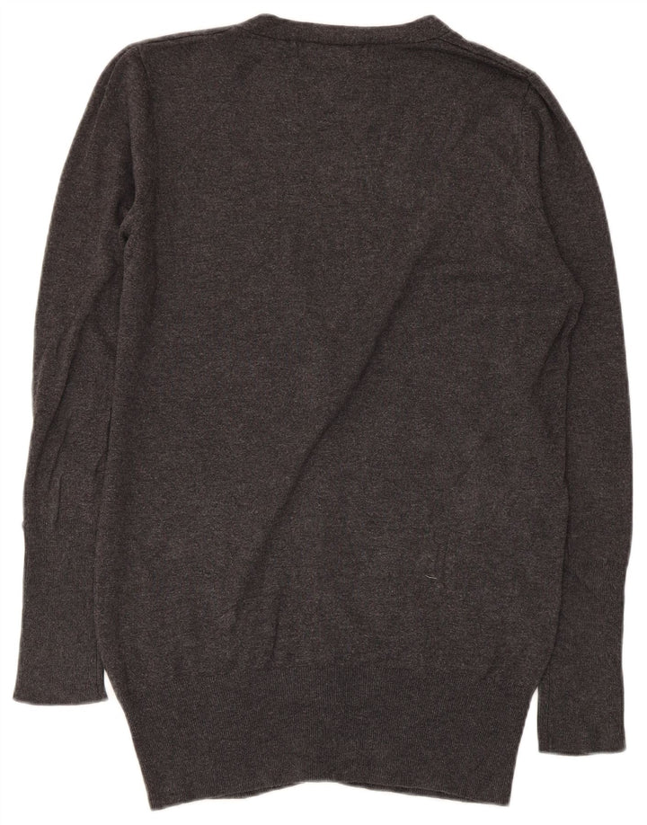 Sweter damski Zara Cardigan UK 14, duży, szary, sztuczny jedwab