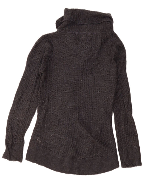 Damski sweter rozpinany Fat Face UK 10 mały szary akryl