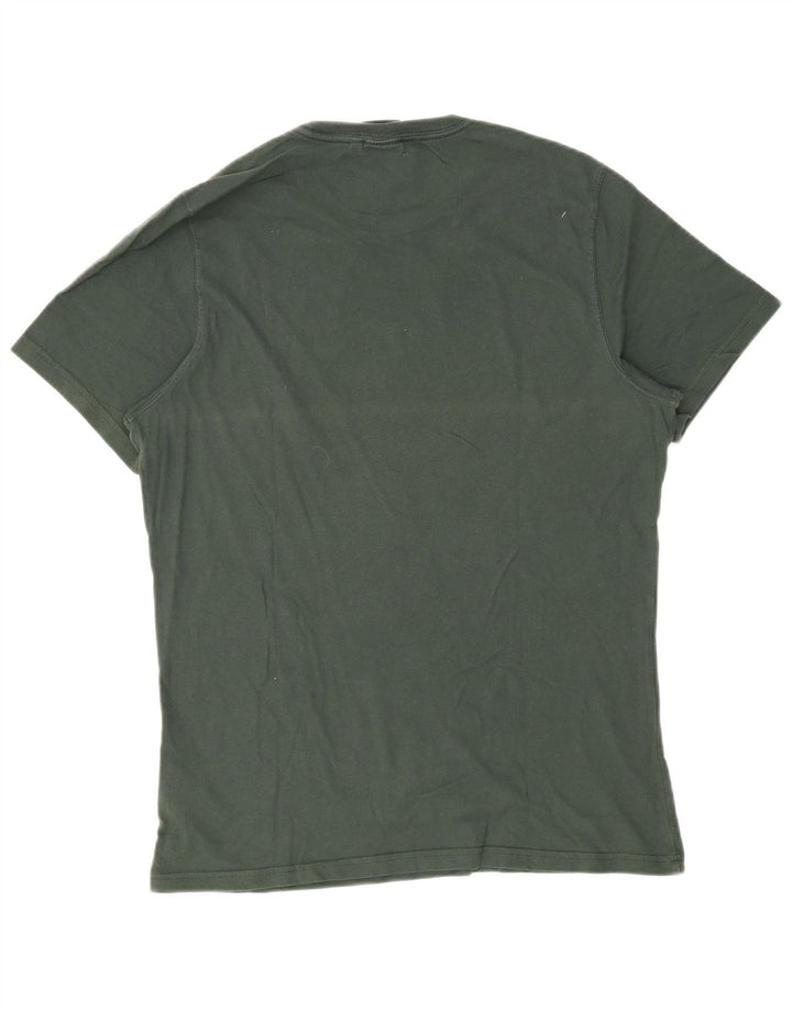 Męski T-shirt z grafiką Barbour o dopasowanym kroju, średniej wielkości bawełna w kolorze zielonym