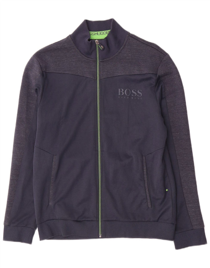 Kurtka dresowa damska Hugo Boss Regular Fit UK 16, duża, granatowa