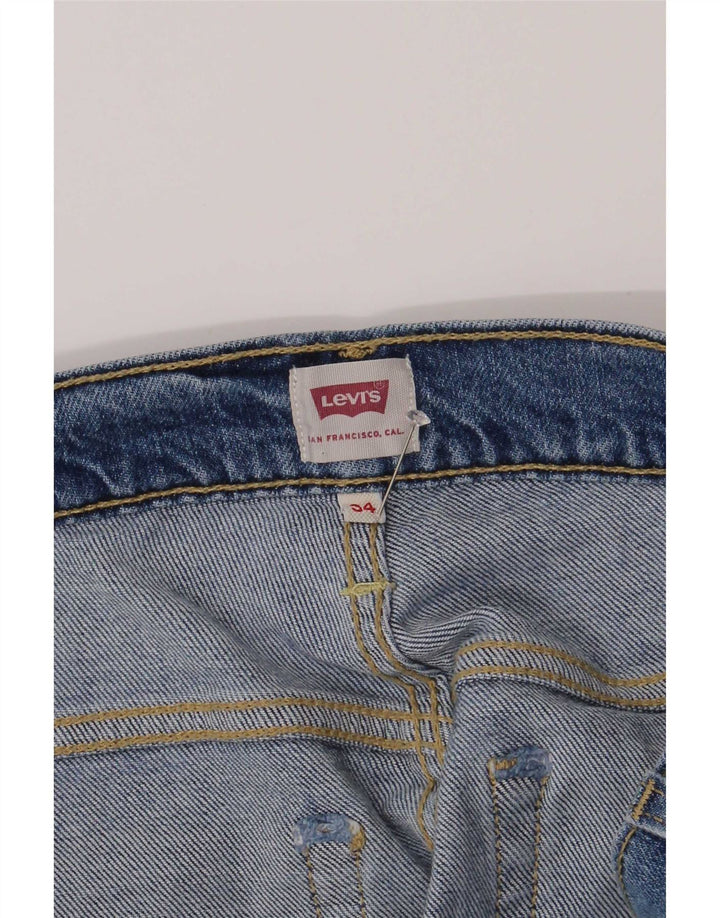 Damskie proste dżinsy Levi's W34 L27 Niebieskie bawełniane