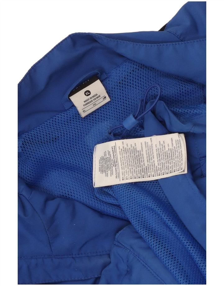 Kurtka męska dresowa Nike XL, niebieska, z blokami kolorów, poliestrowa, sportowa