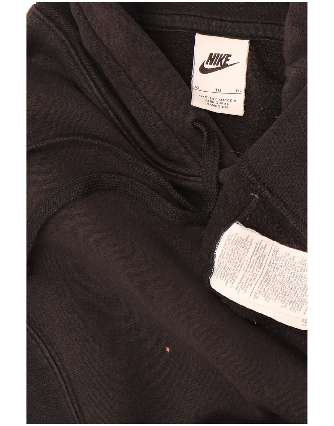 Męska bluza z kapturem Nike XL, czarna, bawełniana