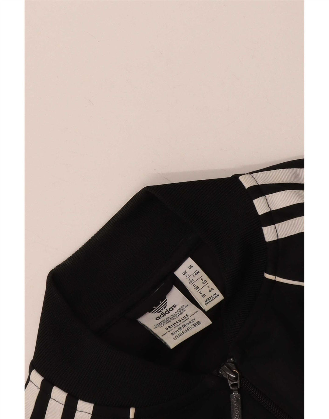 Kurtka Adidas Damska Prime Blue Dresowa Top UK 12 Średnia Czarna