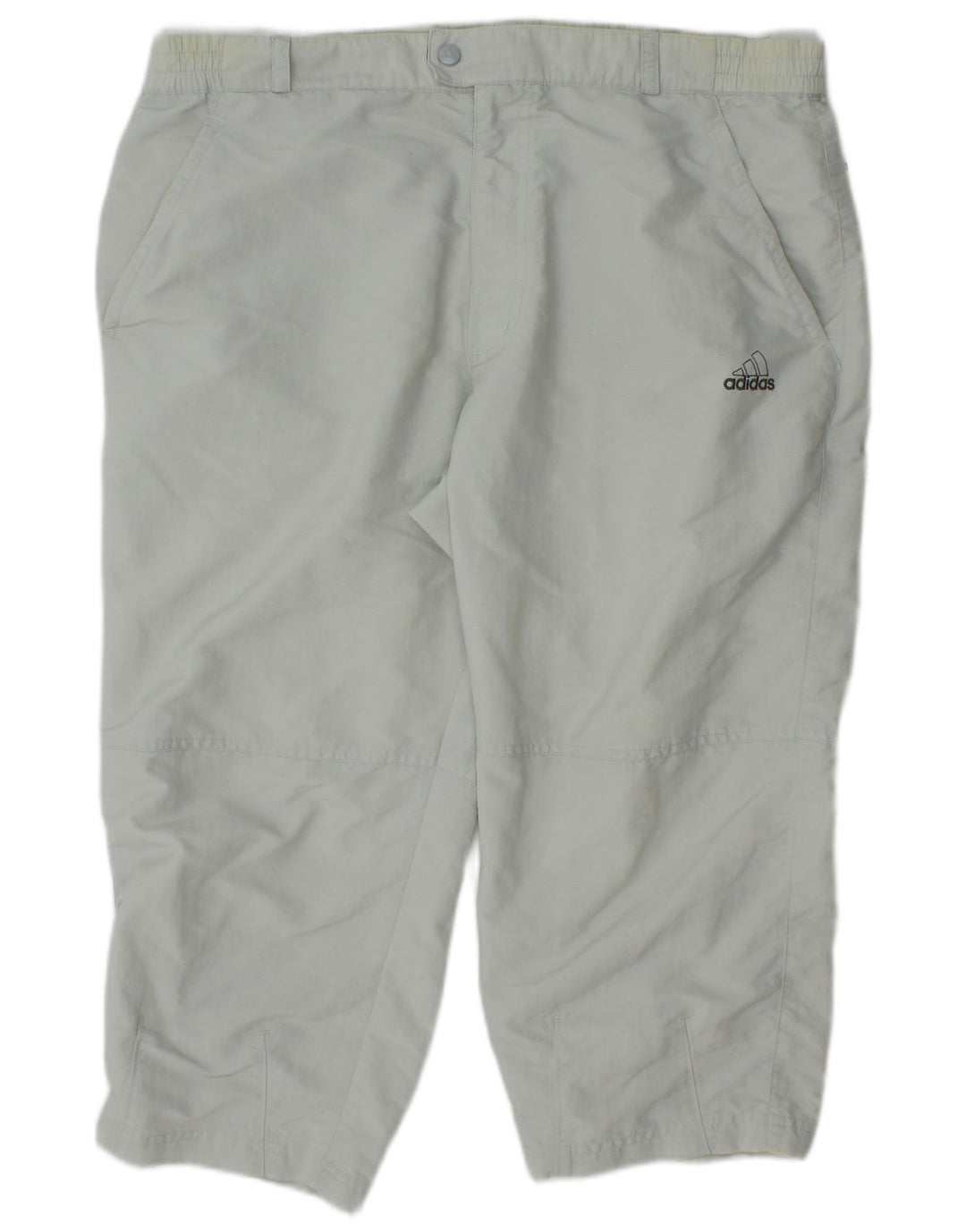 Męskie spodnie Adidas Straight Capri W34 L21 Off White Poliamid