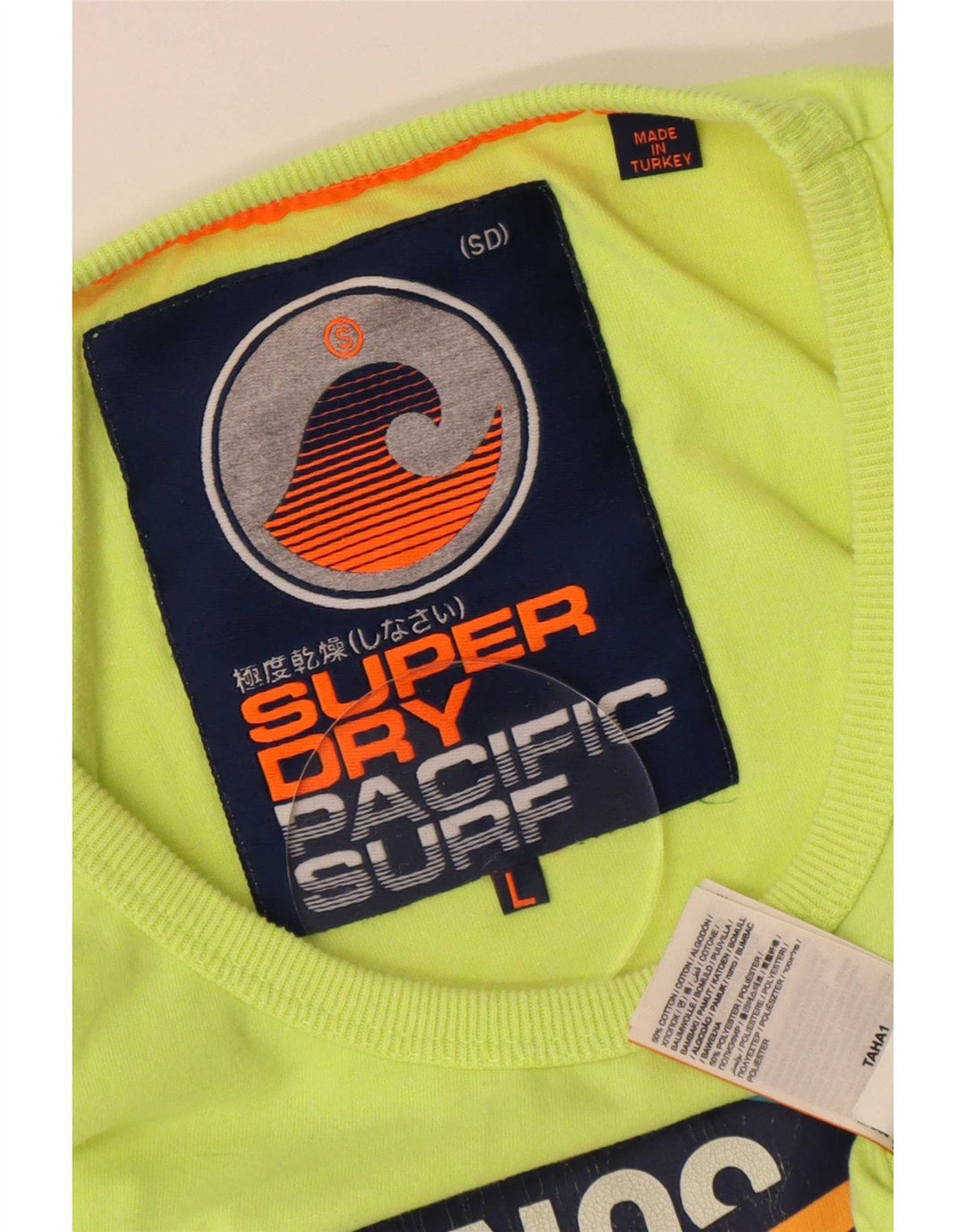 Męski top z kamizelką Superdry Graphic, duży, zielony, bawełniany