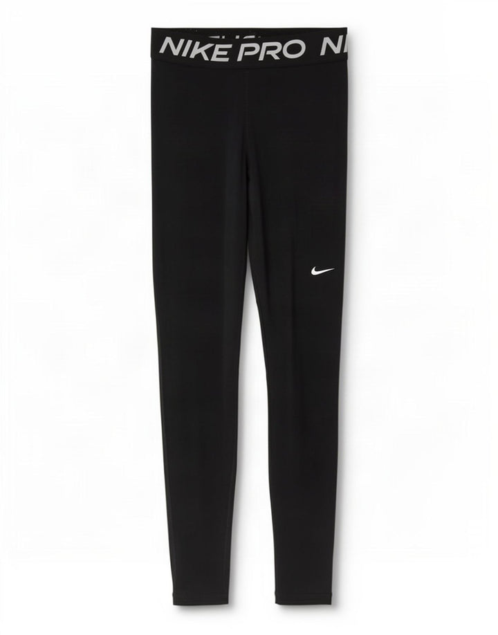 Damskie legginsy Nike Dri Fit Graphic UK 12, średni czarny poliester