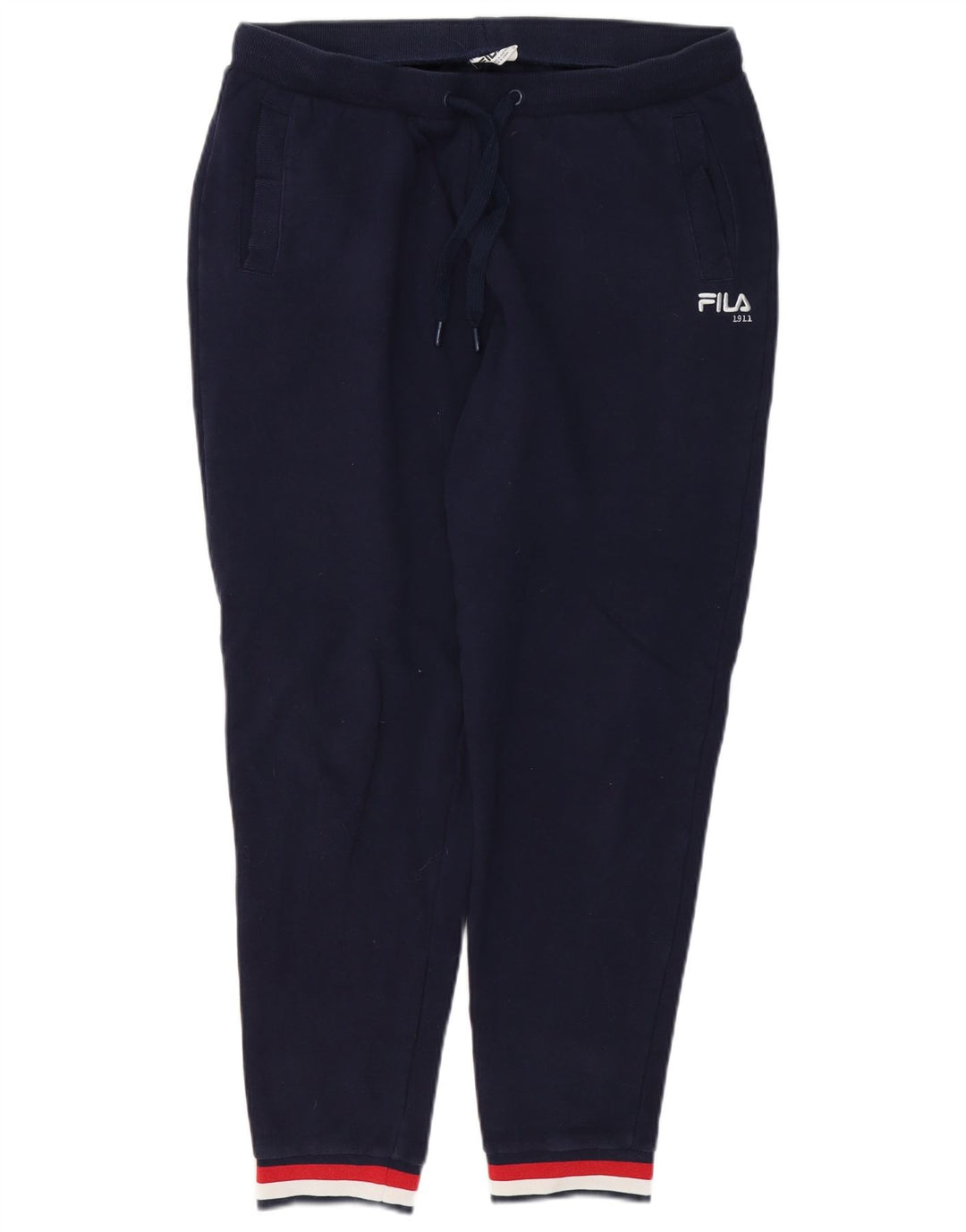 Damskie spodnie dresowe FILA Joggers UK 14, duże, granatowe, bawełniane
