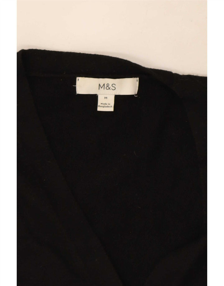 Marks & Spencer Damski sweter bez rękawów, UK 12, średni czarny