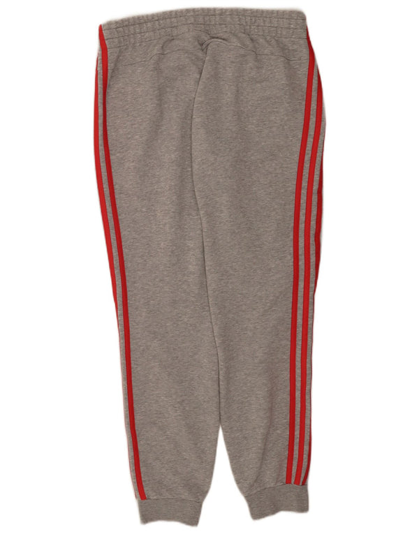 Damskie spodnie dresowe Adidas Joggers UK 12/14 Średnioszare bawełniane