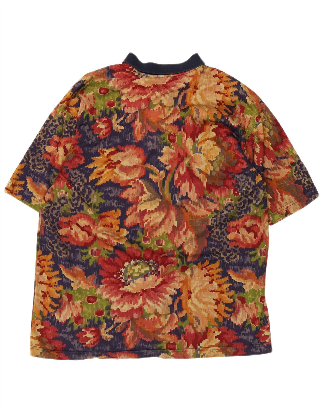 Męska koszulka polo Paul & Shark, duża, wielobarwna, bawełniana w kwiaty