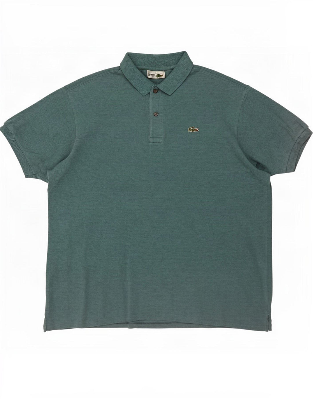 Męska koszulka polo Lacoste, rozmiar 7, 2XL, niebieska bawełniana w plamki