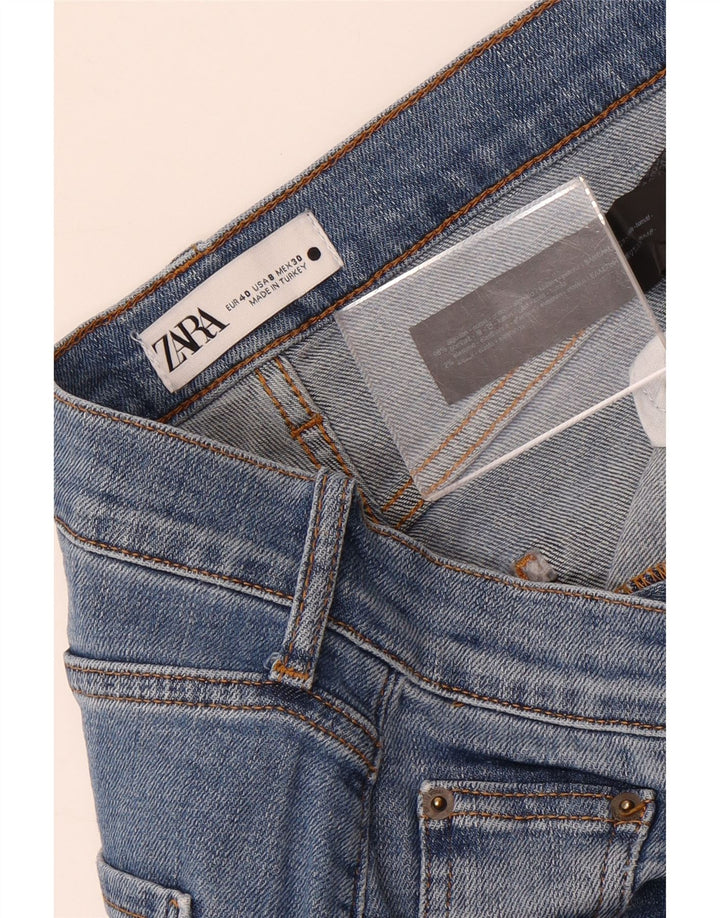 Damskie proste dżinsy Zara EU 40 Medium W30 L27 Niebieskie bawełniane