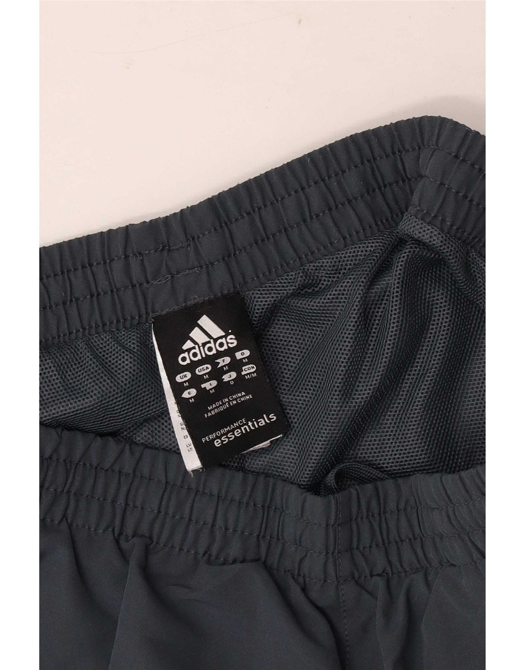 Męskie spodenki sportowe Adidas, średnie granatowe, poliestrowe sportowe