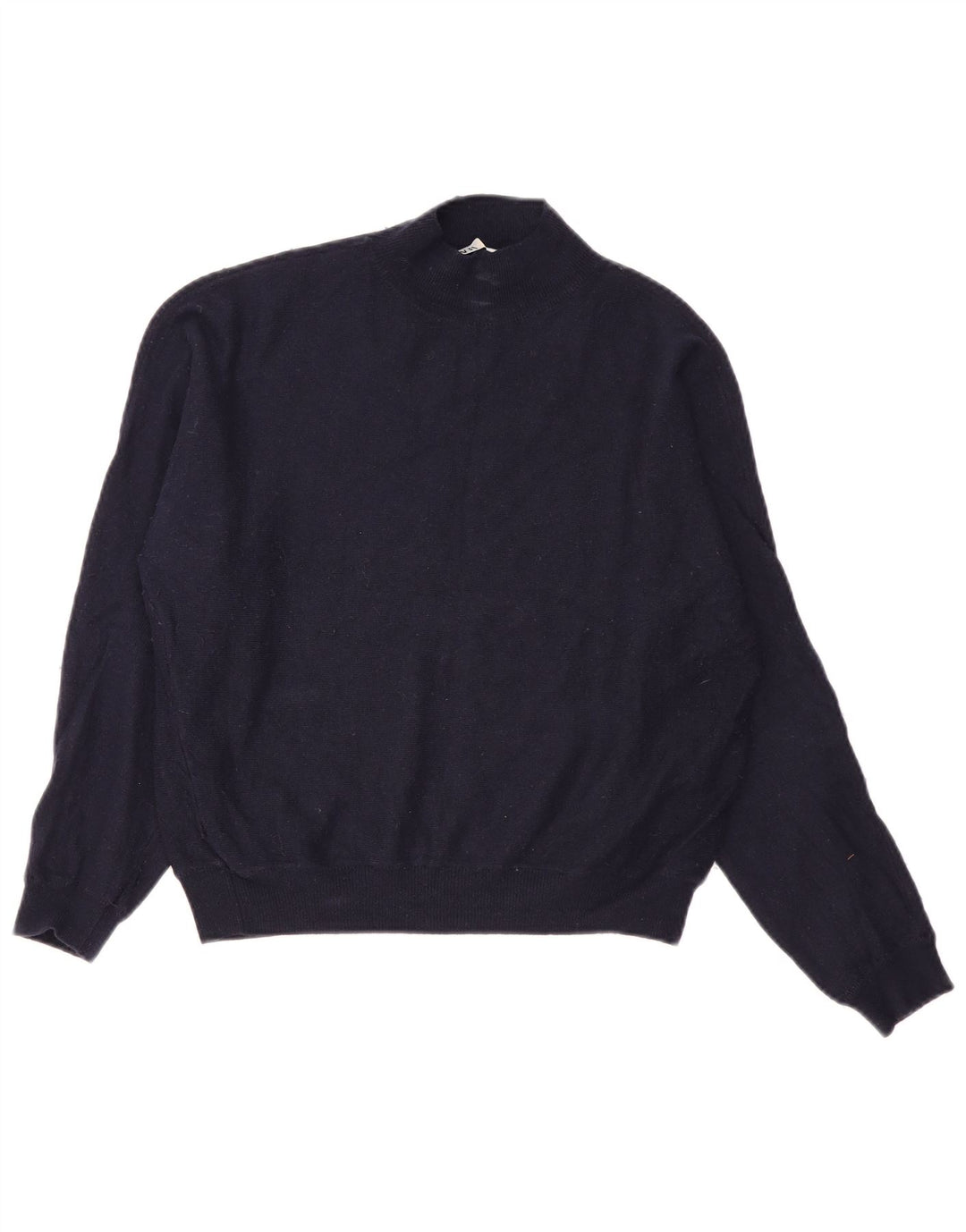 Sweter damski Zara z golfem UK 14, średni granatowy nylon