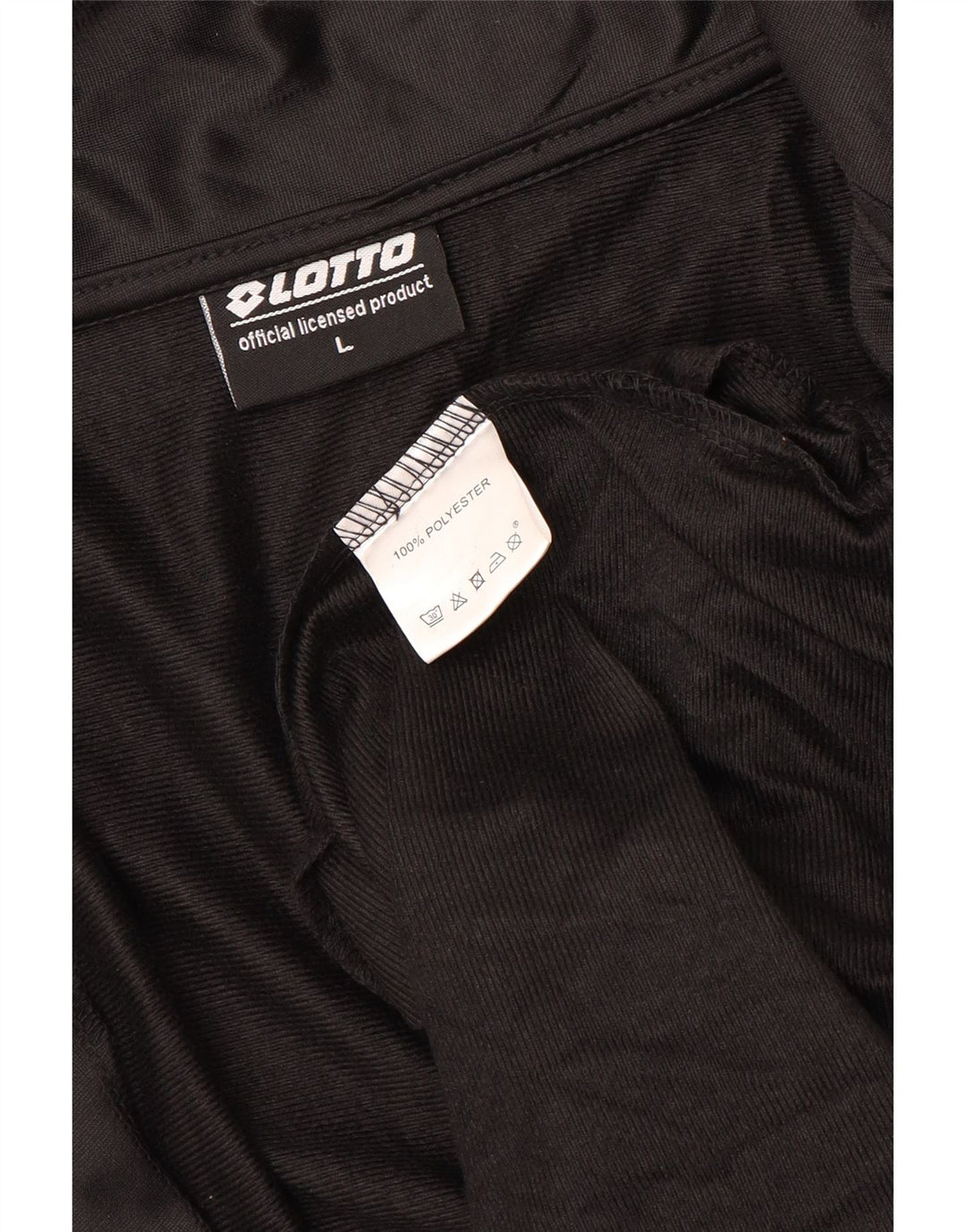 Męska kurtka dresowa LOTTO, duża, czarna, poliestrowa