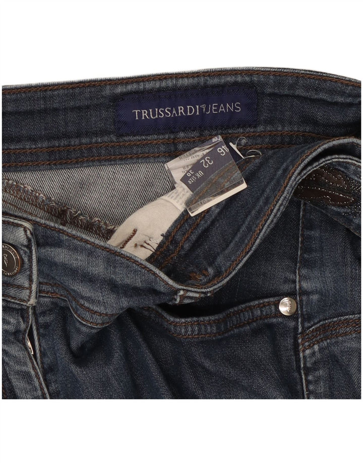 Damskie spodenki jeansowe Trussardi W30 Średni niebieski, bawełniany