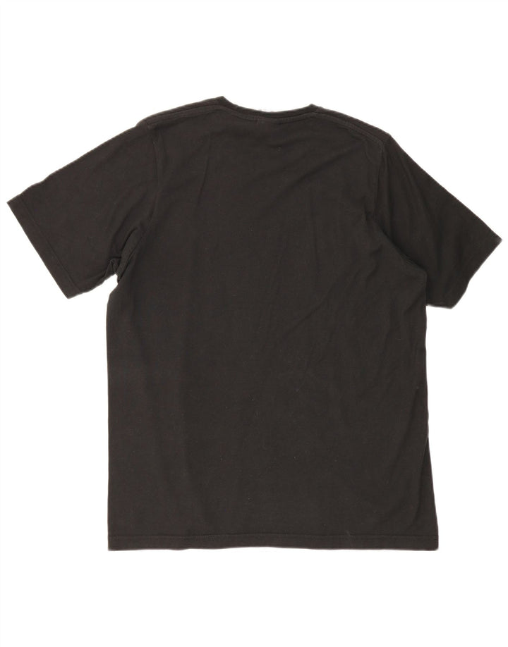 ADIDAS Mens Graphic T-Shirt Top Medium Black Cotton