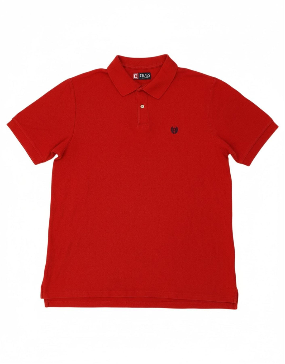 CHAPS Mens Polo Shirt Large Red Cotton