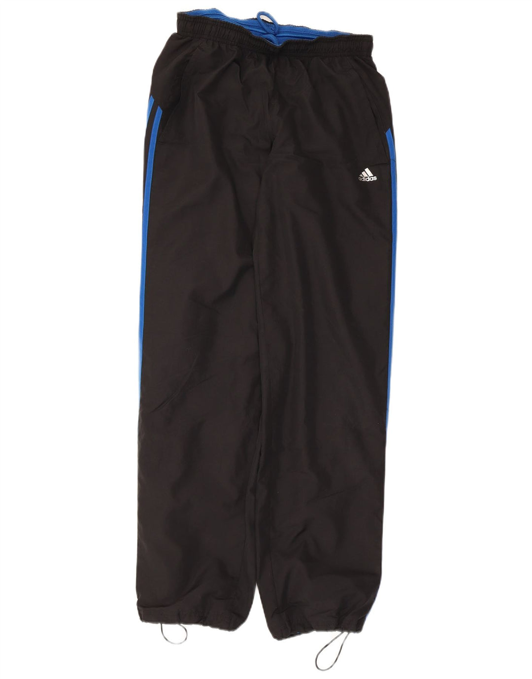 Męskie spodnie dresowe Adidas, małe, czarne, poliestrowe