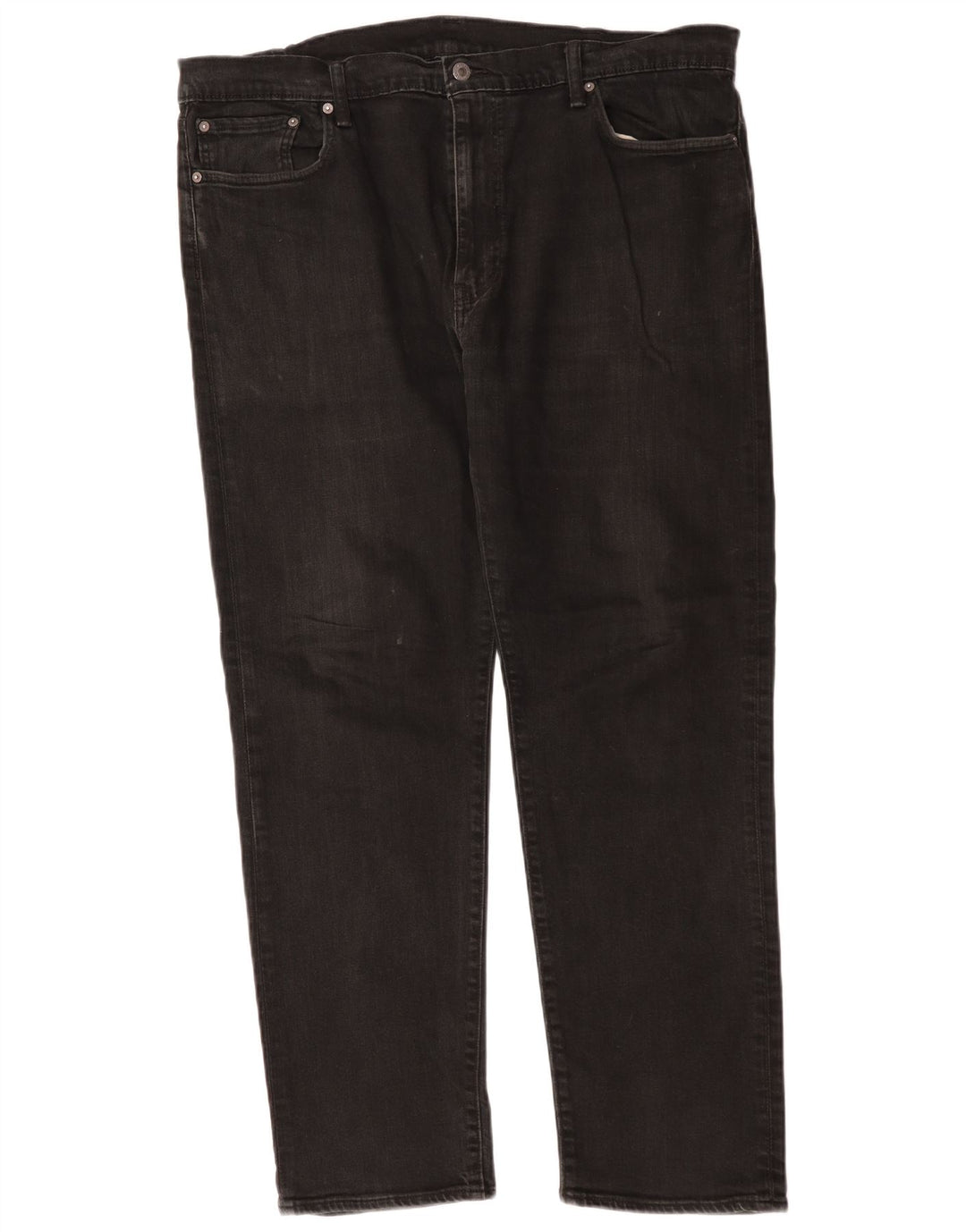 Męskie proste dżinsy Levi's W42 L31 Czarna bawełna