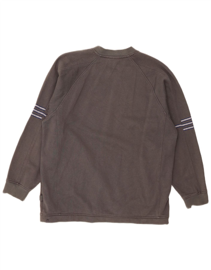 Bluza chłopięca Adidas 15-16 lat, szara, bawełniana w paski