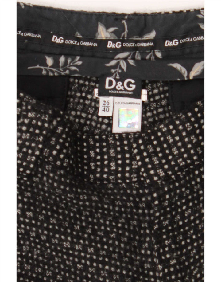 Damskie spodenki codzienne Dolce & Gabbana IT 40 Small W26 Czarne nakrapiane