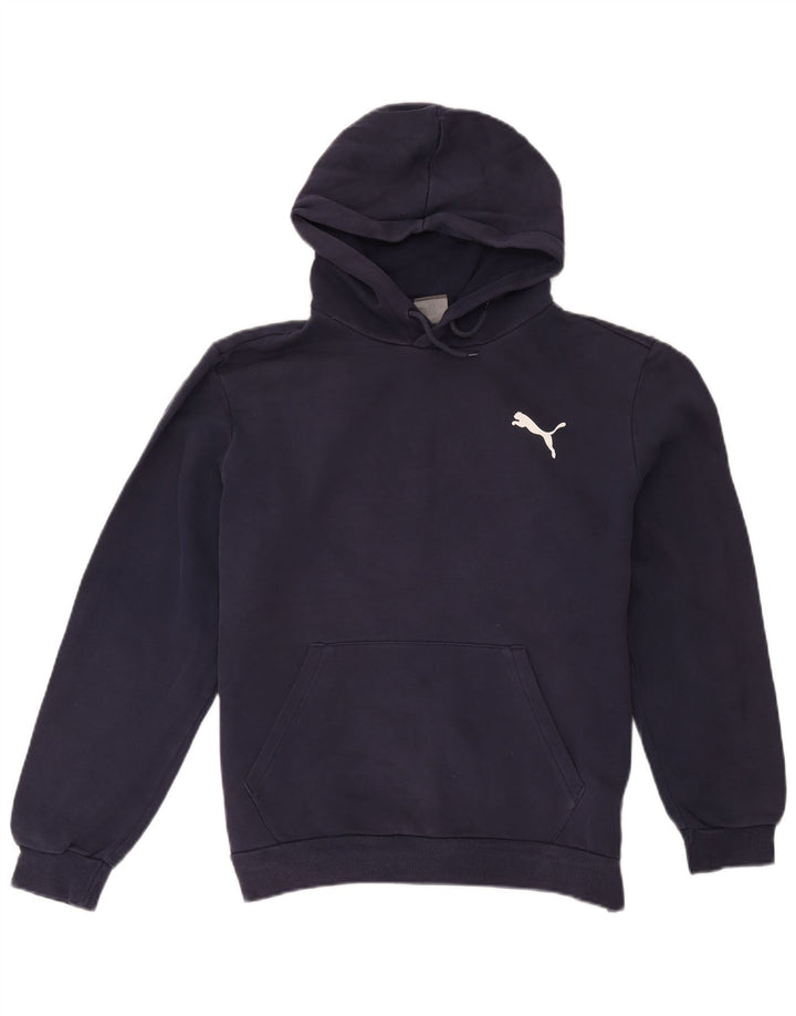 Męski sweter z kapturem Puma, średni granatowy, bawełniany