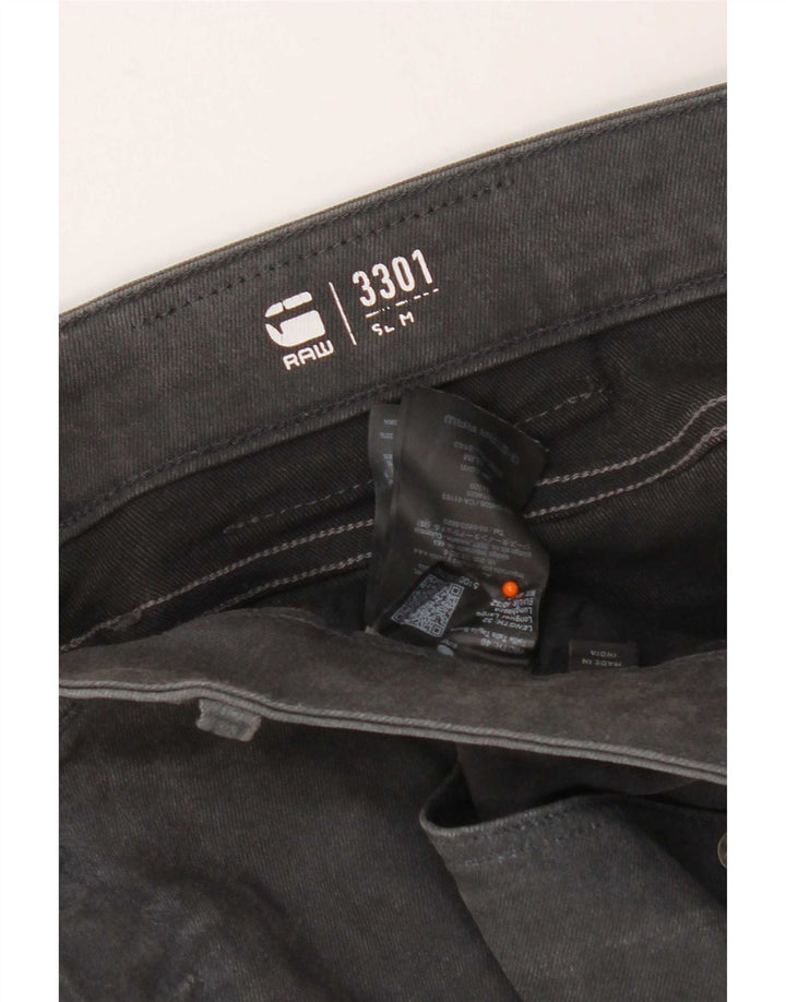 G-Star Męskie 3301 Slim Jeans W40 L32 Szara bawełna