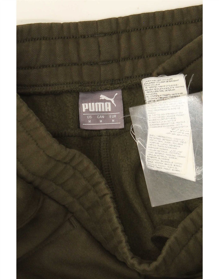 Męskie spodnie dresowe Puma Joggers, średnia bawełna khaki