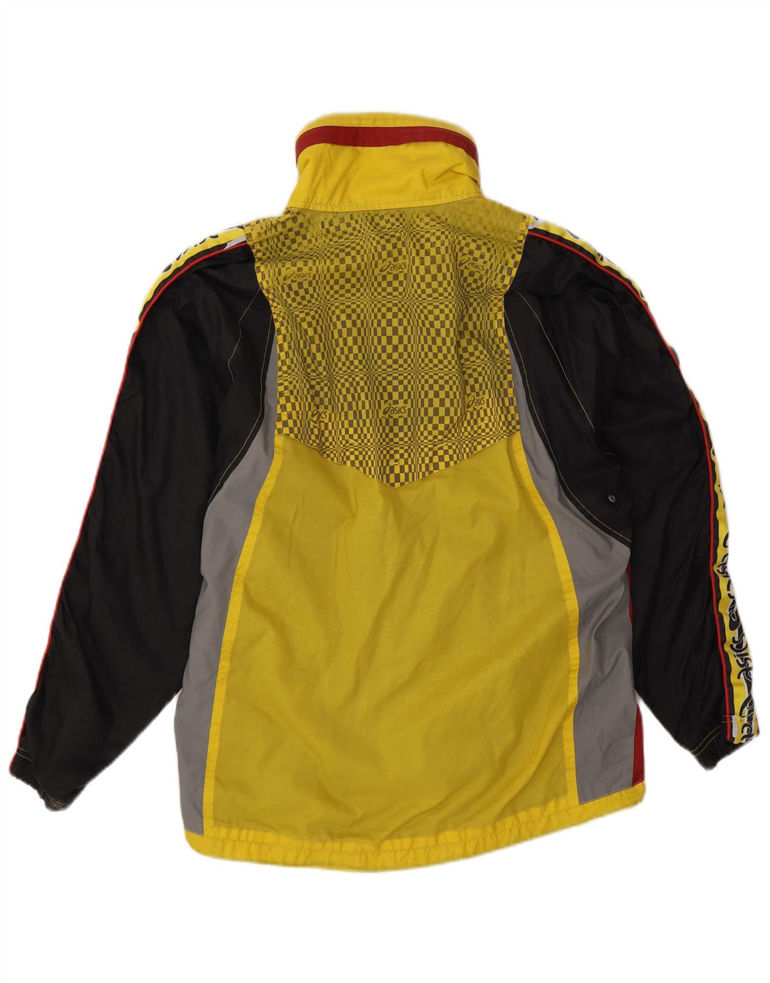 Męska kurtka przeciwdeszczowa Asics Graphic UK 38 w kolorze średniożółtym