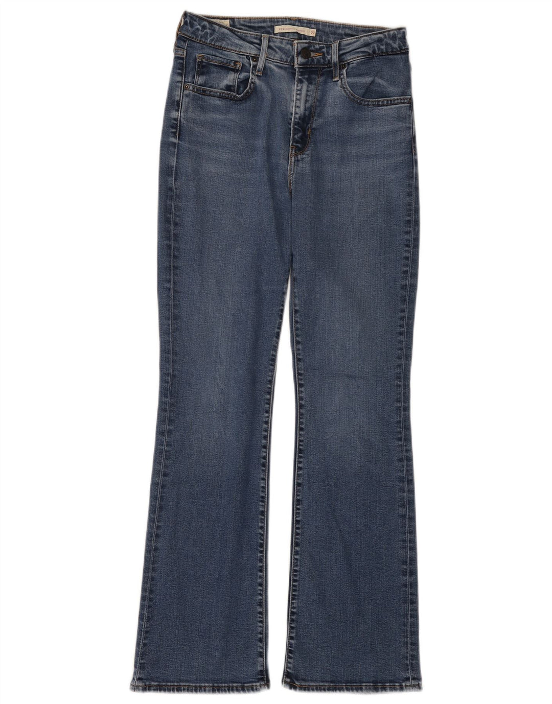 Damskie jeansy LEVI'S 725 z wysokim stanem Bootcut W27 L30 Niebieski Lyocell