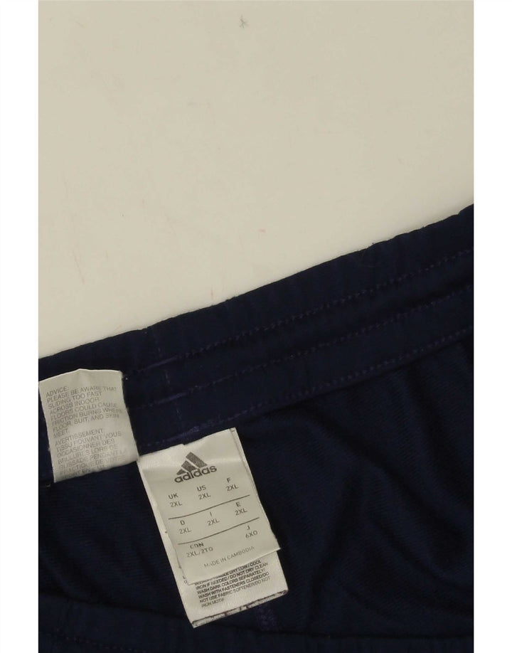 Adidas Męskie spodnie dresowe Joggery 2XL Granatowy poliester