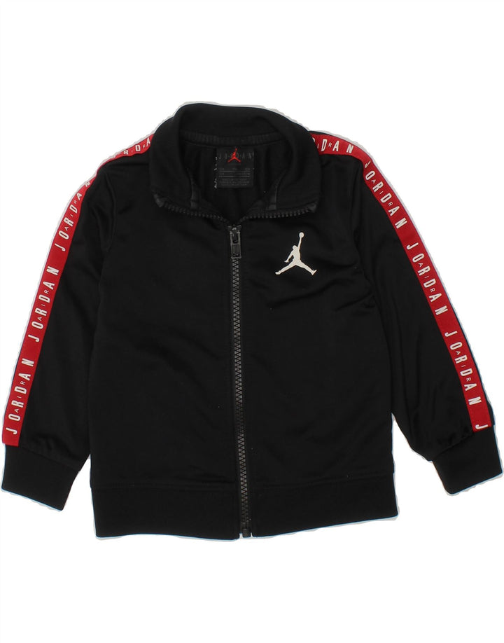 JORDAN Baby Boys Graphic Tracksuit Top Jacket 12-18 Months Black Polyester Vintage Jordan and Second-Hand Jordan from Messina Hembry 