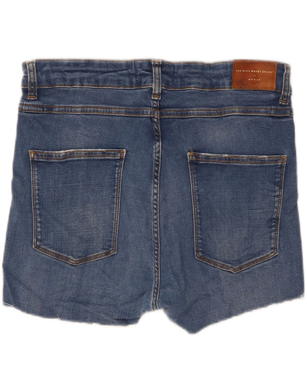Damskie spodenki jeansowe Zara z wysokim stanem, EU 44 XL W34, niebieskie